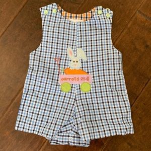 Easter Bunny appliqué Romper / Jon Jon